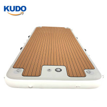 Family Use Add Your Own Cooler Comfortable Floating Platform Inflatable Yoga Deck For Water Sports